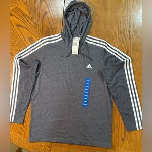 NWT Men’s Large Adidas Gray Hoodie
